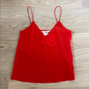& Other Stories Silk Red Cami